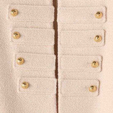 Veste Militaire Col Pur - Creme