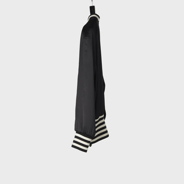 Teddy 90S Palmier Viscose Satin - Black
