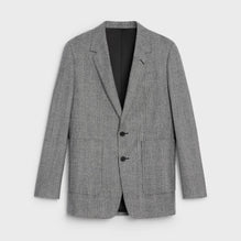 Veste Tomboy 2B Col Droit - Craie/Noir