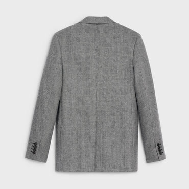 Veste Tomboy 2B Col Droit - Craie/Noir