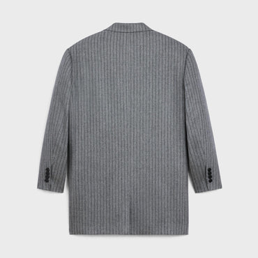 Boys Jacket 2B Right Collar - Grey/Black