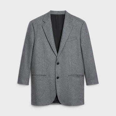 Boy’s Jacket 2B Right Collar - Grey/Black