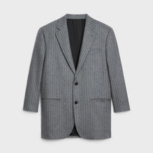 Boys Jacket 2B Right Collar - Grey/Black