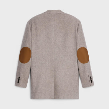 Boy's Jacket 2B Right Collar - Camel/Gray