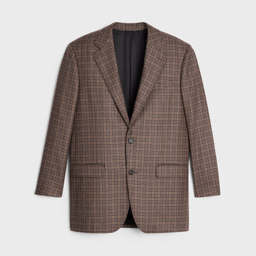 Boys Jacket 2B Right Collar - Ice Brown/Brown