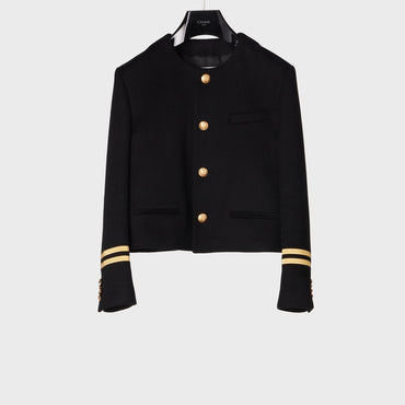 Spencer Captain Round Collar - Black