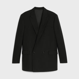 Men 2B Boxy Jacket Low Notch Collar - Black