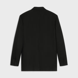 Men 2B Boxy Jacket Low Notch Collar - Black