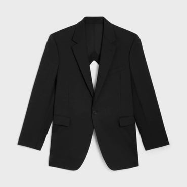 Boxy Jacket 1B Diamond - Black