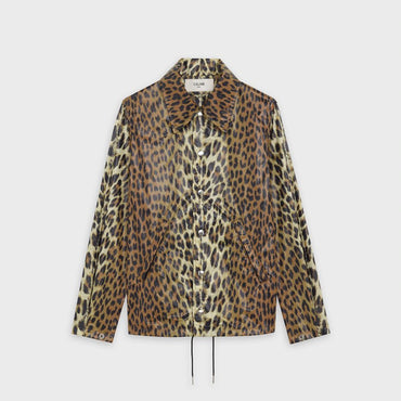 Lightweight Buttoned Jacket - Leopard