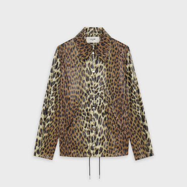 Lightweight Buttoned Jacket - Leopard