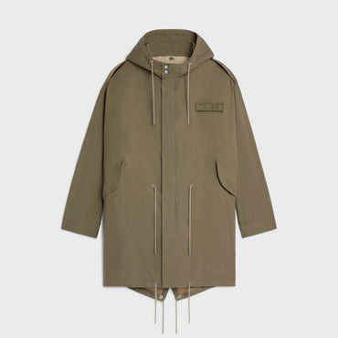 Parka Celine Doublure Amovible Coton - Kaki