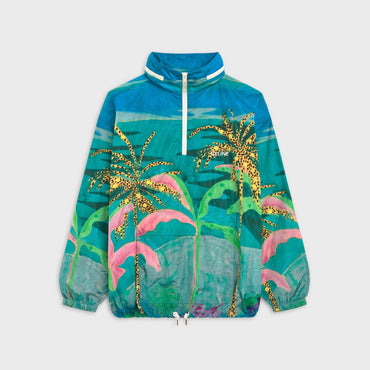 Celine Zip Collar Windbreaker - Multicolor