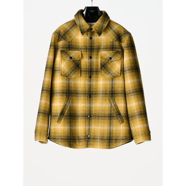 Hooded Overshirt - Yellow/Black