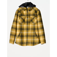 Men Hooded Overshirt - Yellow/Black