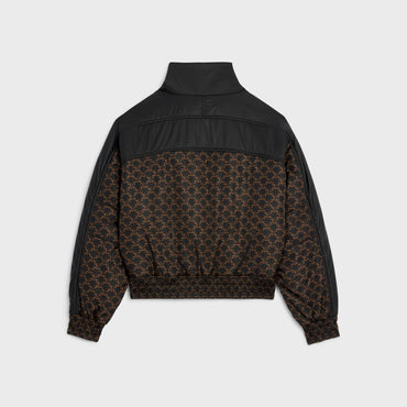 Stand-Up Collar Jacket - Beige/Black