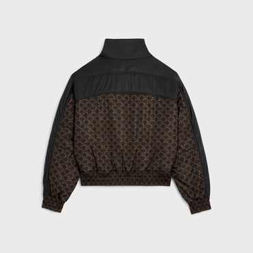 Stand-Up Collar Jacket - Beige/Black