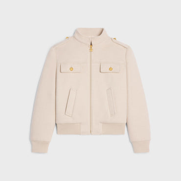 Blouson Col Officier - Cream