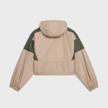 Cropped Windbreaker - Taupe