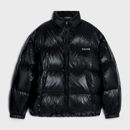 Men Celine Short Down Jacket - Black