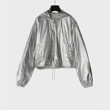 Cropped Skate Jacket - Silver