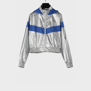 Celine Tracksuit Jacket - Silver/Navy