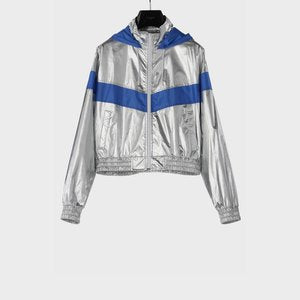Celine Tracksuit Jacket - Silver/Navy