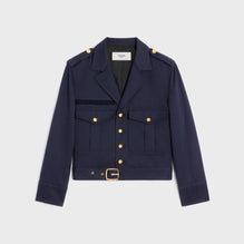 Veste Saharienne Cropped - Navy