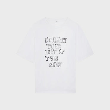 So Happy Oversized T-Shirt - Ecru/Black