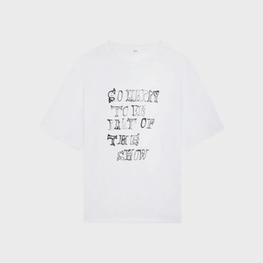 So Happy Oversized T-Shirt - Ecru/Black