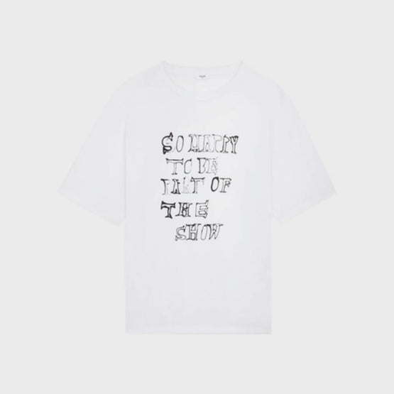 Men So Happy Oversized T-Shirt - Ecru/Black