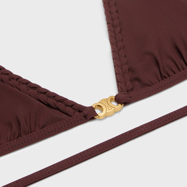 Haut Triangle Tresse Triomphe - Prune