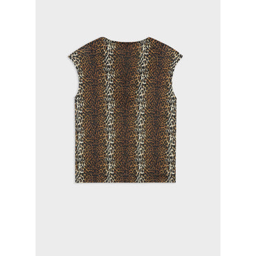 Benitier Collar Top - Leopard