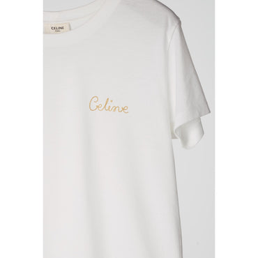 T-Shirt Brode Celine - Off White