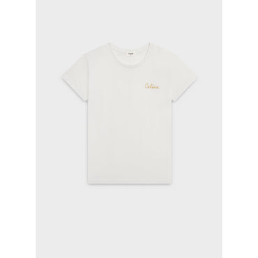 T-Shirt Brode Celine - Off White