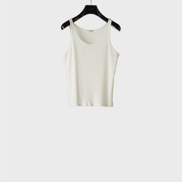 Triomphe Tank Top - Off White/Black