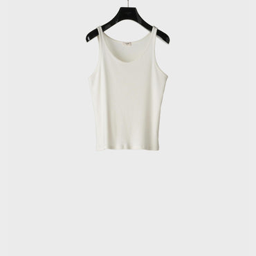 Debardeur Triomphe Jersey De Soie Cotele - Off White / Black