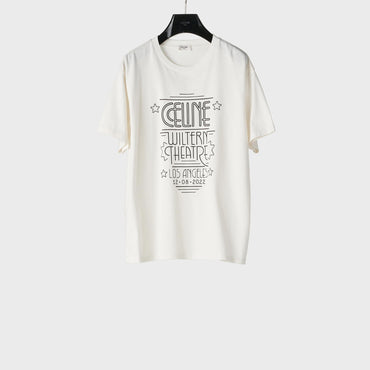 Celine Wiltern Loose T-Shirt - Washed White/Black