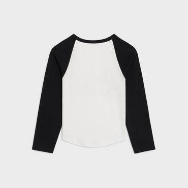 T-Shirt Manches Longues Celine - Off White/Black