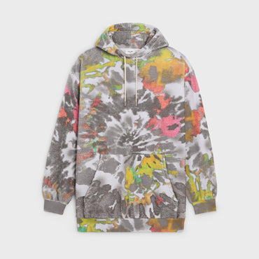 Hoodie Oversize Brode Celine - Gris Multico/Off White