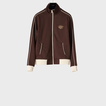 Celine Wiltern Tracksuit Jacket - Dark Brown/Ecru/Gold