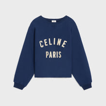 Sweat Celine Paris Raw Cut - Navy/Cream