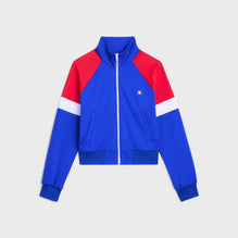 Multicolor Tracksuit Jacket - Electric Blue/Off White/Red