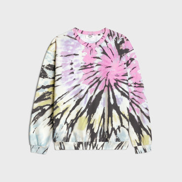 Sweatshirt Loose Celine Molleton Coton Print Multico - Multicolor Pastel/ Off White