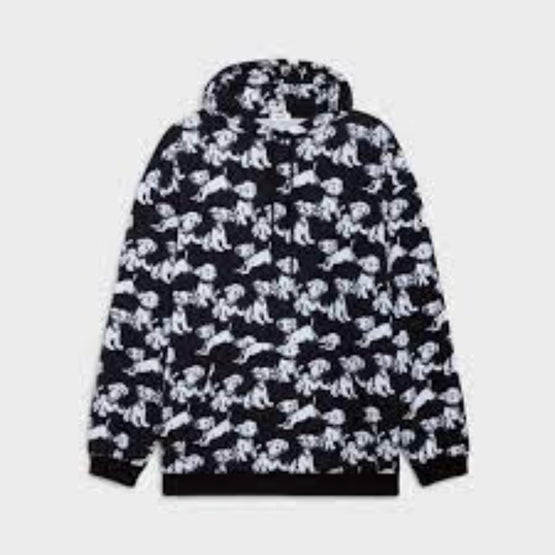 Men Oversized Hoodie - Black/White