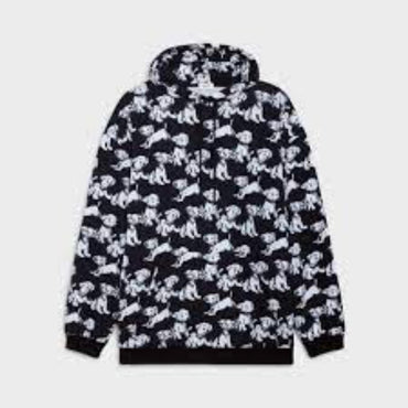 Oversized Hoodie - Black/White