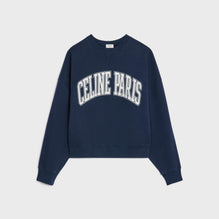 Sweat Oversize Celine Paris - Navy Stonewashed/Off White