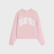 Sweat Oversize Celine Paris - Light Rose/Off White