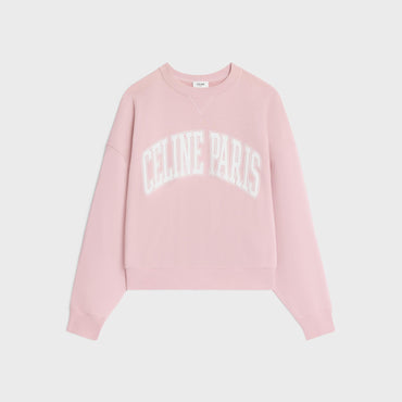 Sweat Oversize Celine Paris - Light Rose/Off White