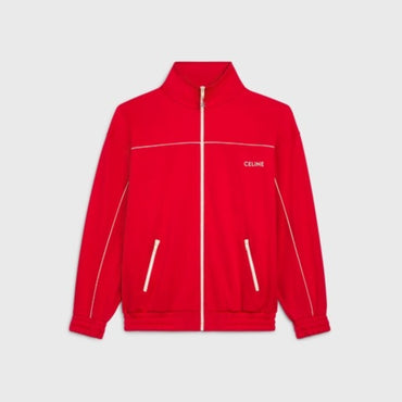 Celine Loose Zip Sweat-Shirt - Red